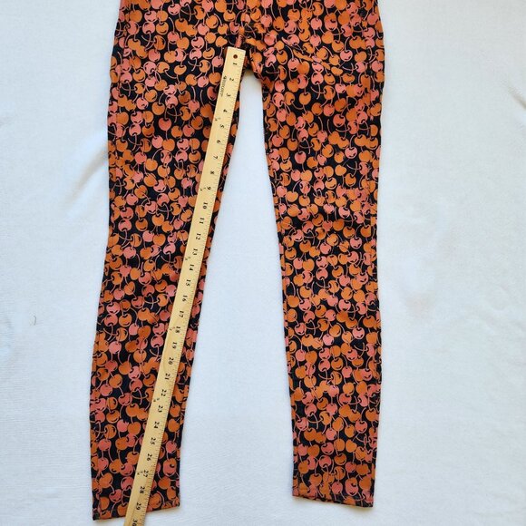 Mother Denim Jeans Leggings The Looker Cherry Pickin Garden Girl Fruit Market - Picture 12 of 13